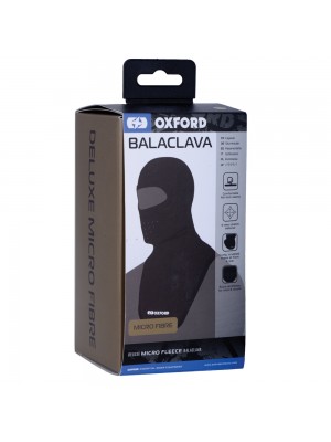 POŠALMIS OXFORD DELUXE BALACLAVA MICRO FIBRE BLACK