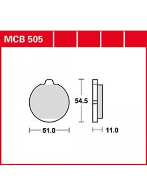 STABDŽIŲ TRINKELĖS TRW MCB505