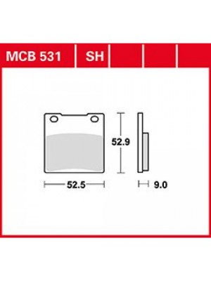 STABDŽIŲ TRINKELĖS TRW MCB531