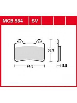 STABDŽIŲ TRINKELĖS TRW MCB584