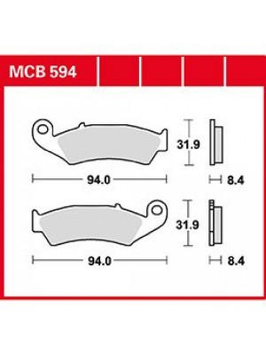 STABDŽIŲ TRINKELĖS TRW MCB594