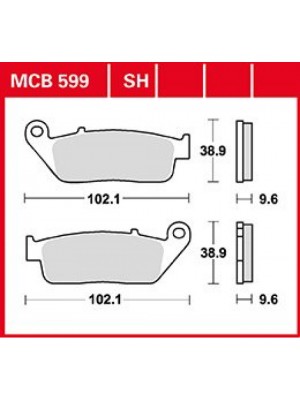 STABDŽIŲ TRINKELĖS TRW MCB599