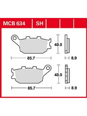 STABDŽIŲ TRINKELĖS TRW MCB634