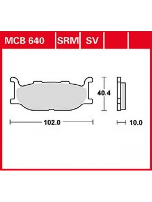 STABDŽIŲ TRINKELĖS TRW MCB640SRM