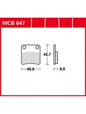 STABDŽIŲ TRINKELĖS TRW MCB647