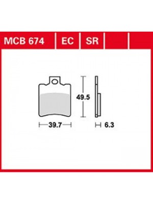 STABDŽIŲ TRINKELĖS TRW MCB674