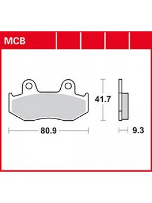 STABDŽIŲ TRINKELĖS TRW MCB685SRM