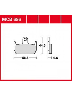 STABDŽIŲ TRINKELĖS TRW MCB686