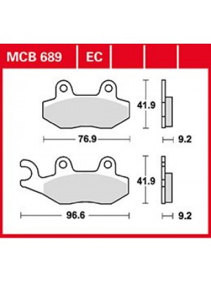 STABDŽIŲ TRINKELĖS TRW MCB689EC