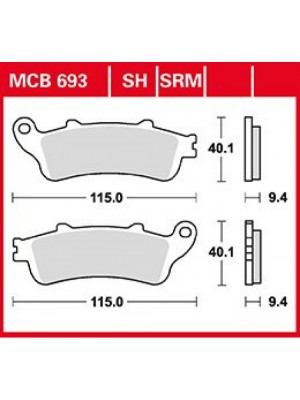 STABDŽIŲ TRINKELĖS TRW MCB693SRM