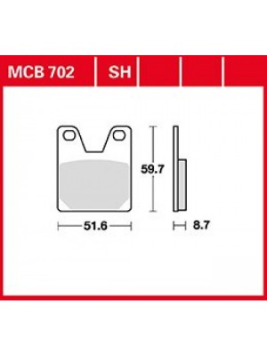 STABDŽIŲ TRINKELĖS TRW MCB702