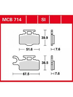 STABDŽIŲ TRINKELĖS TRW MCB714SI