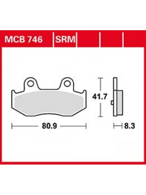 STABDŽIŲ TRINKELĖS TRW MCB746SRM