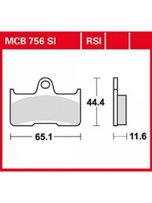 STABDŽIŲ TRINKELĖS TRW MCB756SI