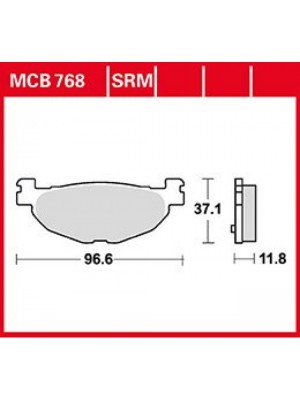 STABDŽIŲ TRINKELĖS TRW MCB768SRM