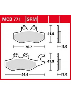 STABDŽIŲ TRINKELĖS TRW MCB771