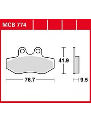 STABDŽIŲ TRINKELĖS TRW MCB774