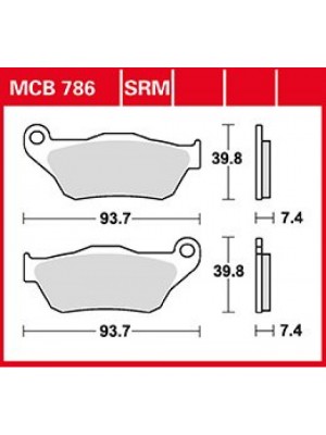 STABDŽIŲ TRINKELĖS TRW MCB786SRM