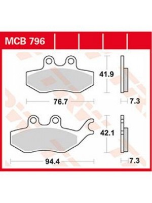 STABDŽIŲ TRINKELĖS TRW MCB796