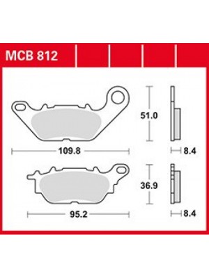 STABDŽIŲ TRINKELĖS TRW MCB812