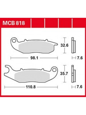 STABDŽIŲ TRINKELĖS TRW MCB818