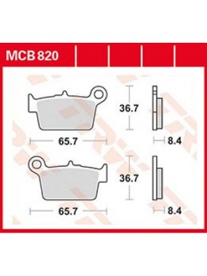 STABDŽIŲ TRINKELĖS TRW MCB820