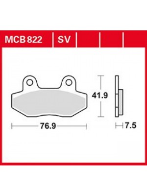 STABDŽIŲ TRINKELĖS TRW MCB822