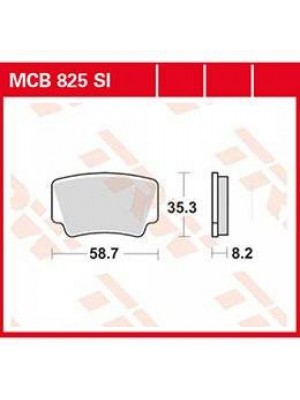 STABDŽIŲ TRINKELĖS TRW MCB825SI