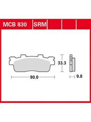 STABDŽIŲ TRINKELĖS TRW MCB830SRM