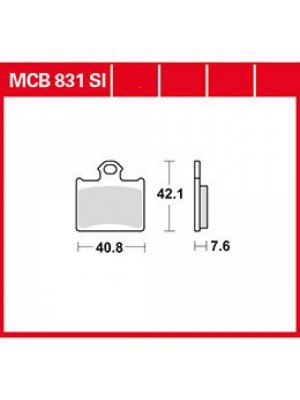 STABDŽIŲ TRINKELĖS TRW MCB831SI