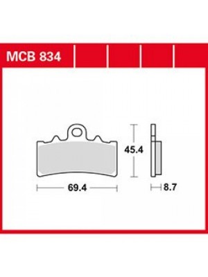 STABDŽIŲ TRINKELĖS TRW MCB834