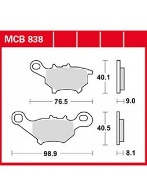 STABDŽIŲ TRINKELĖS TRW MCB838