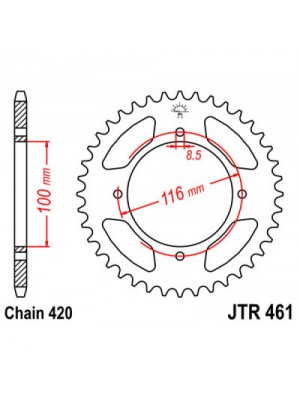 GALINĖ ŽVAIGŽDĖ JT JTR461,54