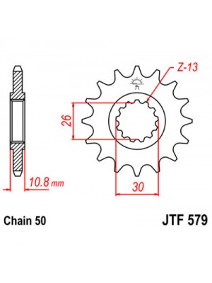 PRIEKINĖ ŽVAIGŽDĖ JT JTF579,15