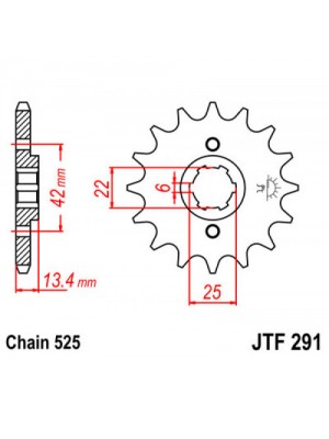 PRIEKINĖ ŽVAIGŽDĖ JT JTF291,17