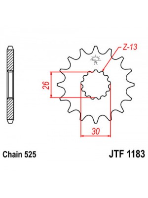 PRIEKINĖ ŽVAIGŽDĖ JT JTF1183,18