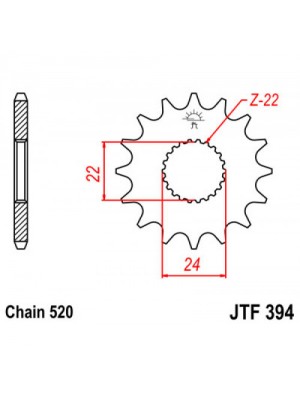 PRIEKINĖ ŽVAIGŽDĖ JT JTF394,16