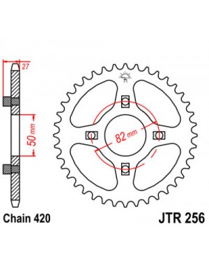 GALINĖ ŽVAIGŽDĖ JT JTR256,36