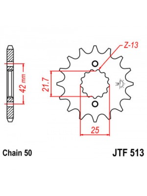 PRIEKINĖ ŽVAIGŽDĖ JT JTF513,14