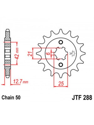 PRIEKINĖ ŽVAIGŽDĖ JT JTF288,17