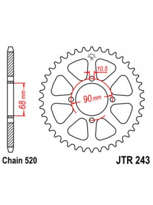 GALINĖ ŽVAIGŽDĖ JT JTR243,42