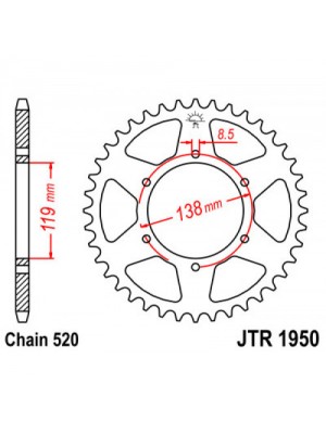 GALINĖ ŽVAIGŽDĖ JT JTR1950,48