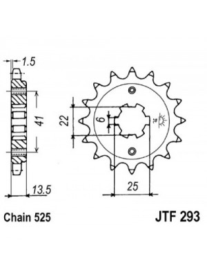 PRIEKINĖ ŽVAIGŽDĖ JT JTF293,15