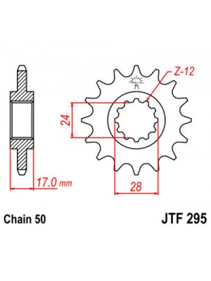 PRIEKINĖ ŽVAIGŽDĖ JT JTF295,14