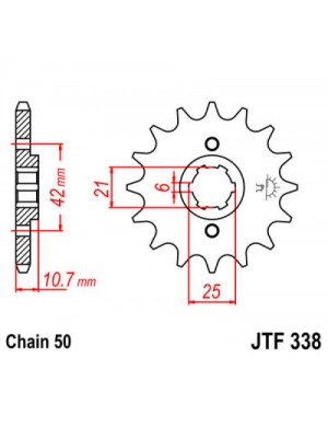 PRIEKINĖ ŽVAIGŽDĖ JT JTF338,17