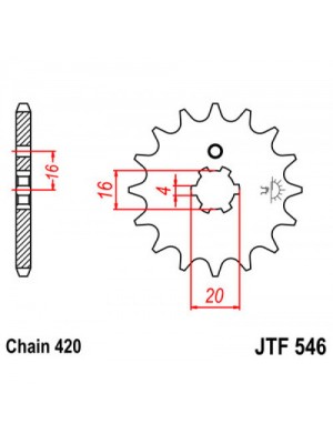 PRIEKINĖ ŽVAIGŽDĖ JT JTF546,15