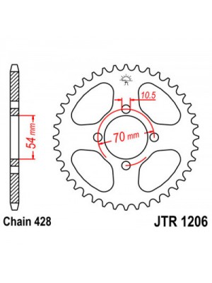 GALINĖ ŽVAIGŽDĖ JT JTR1206,42